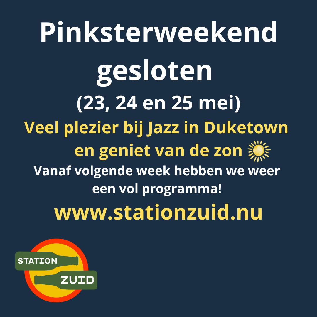 Pinksterweekend gesloten